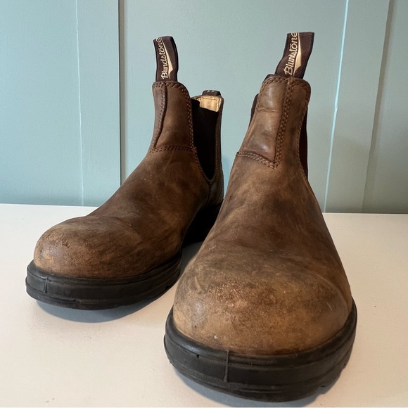 Blundstone Men's Classic Distressed Brown Leather Chelsea Boots. Size 8.5 AU. - Picture 7 of 16